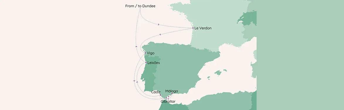 cruise vaction map