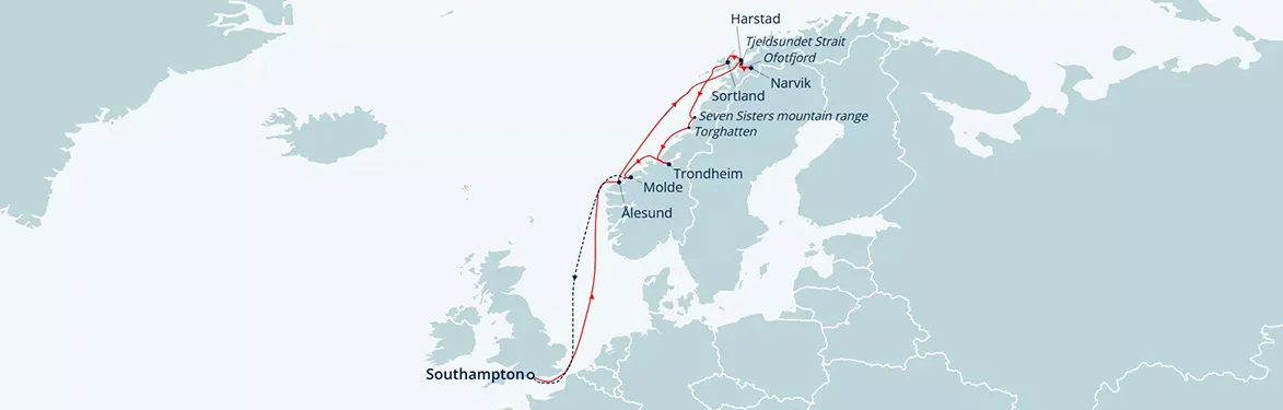 cruise vaction map