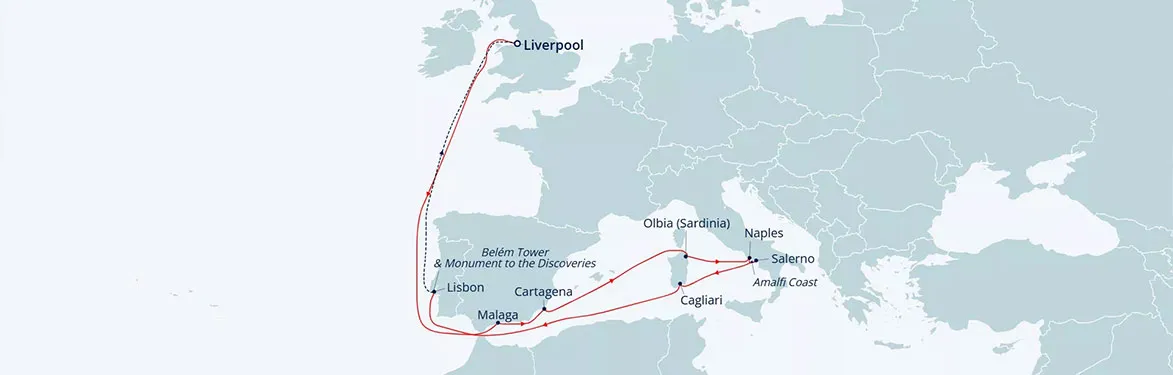 cruise vaction map