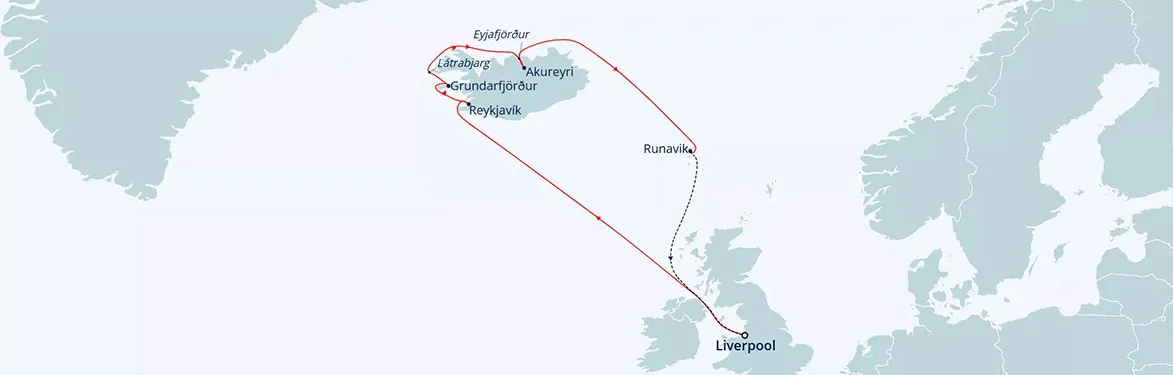 cruise vaction map