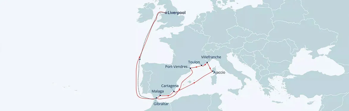 cruise vaction map
