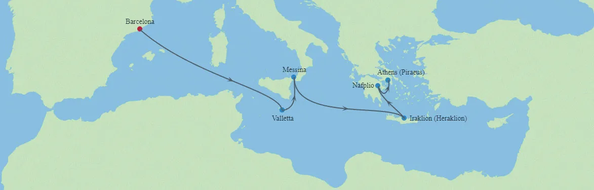 cruise vaction map