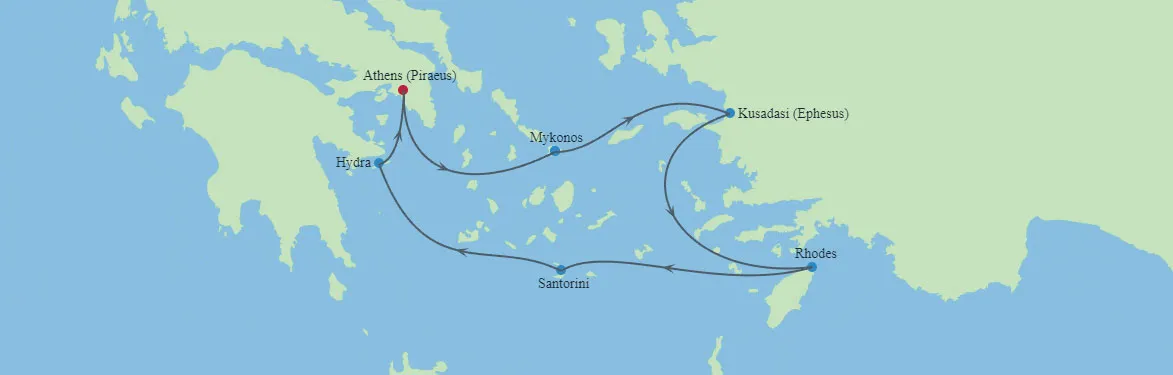 cruise vaction map