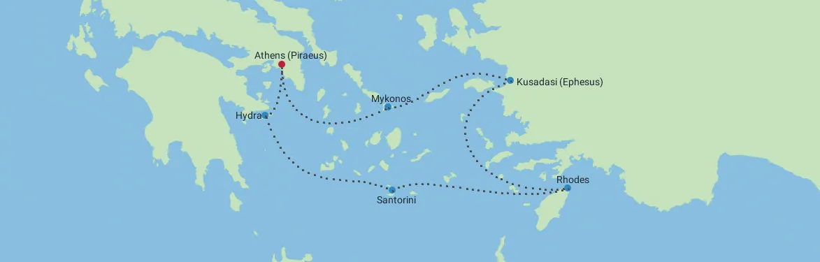cruise vaction map
