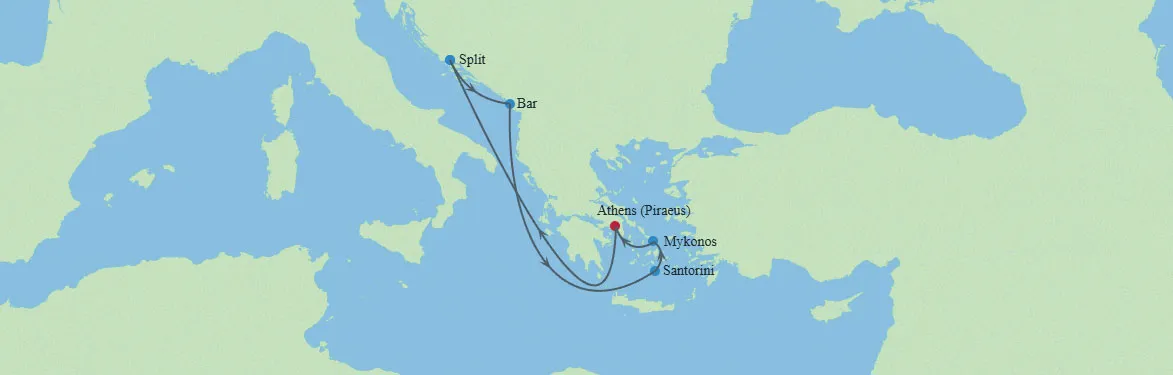 cruise vaction map