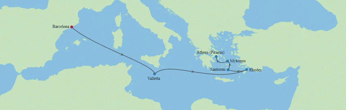 cruise vaction map