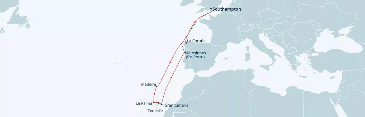 cruise vaction map
