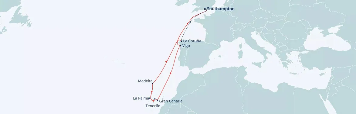 cruise vaction map
