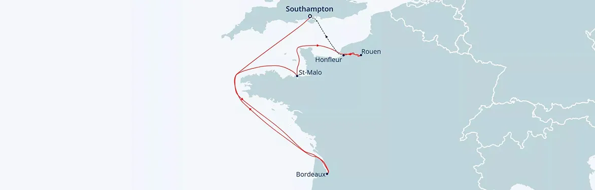 cruise vaction map