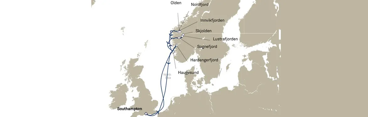 cruise vaction map