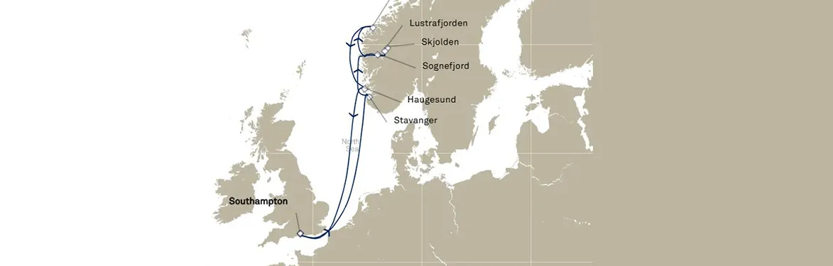 cruise vaction map