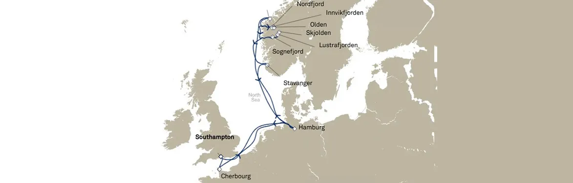 cruise vaction map