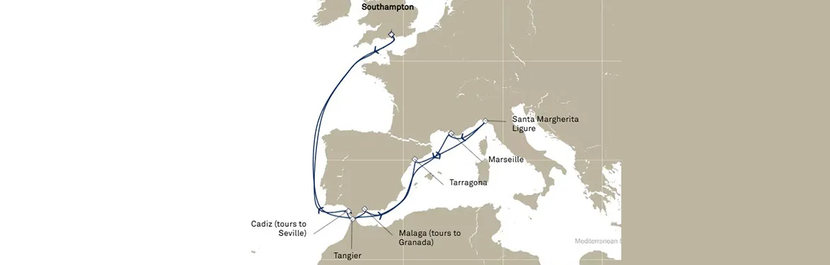 cruise vaction map