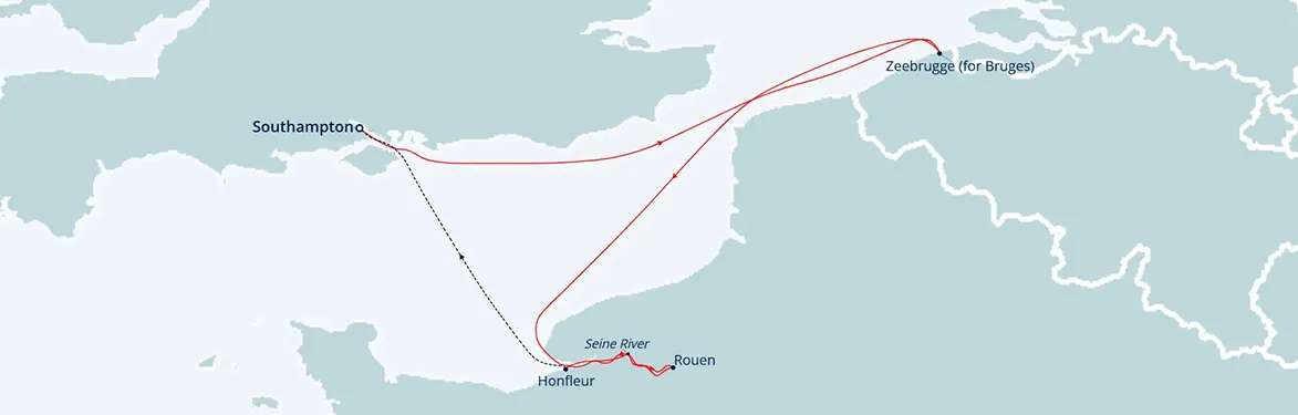 cruise vaction map