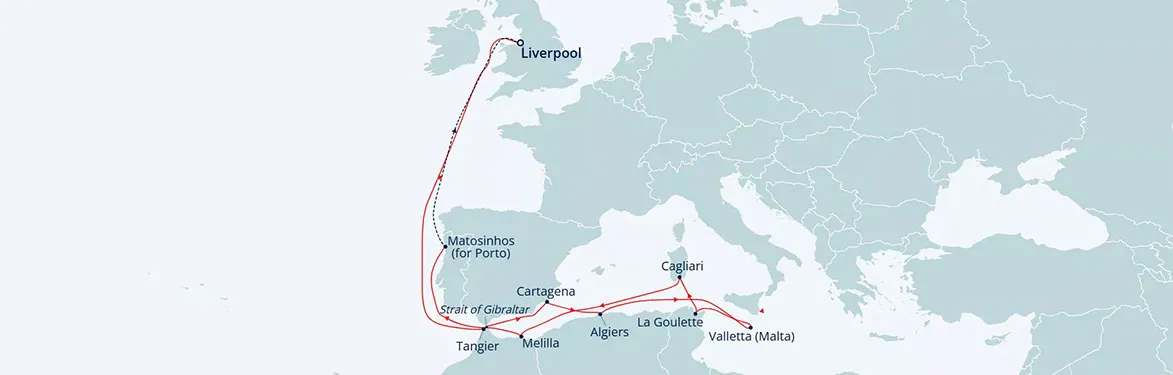 cruise vaction map