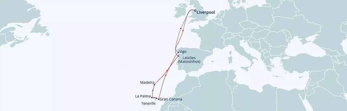 cruise vaction map