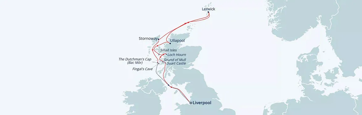 cruise vaction map