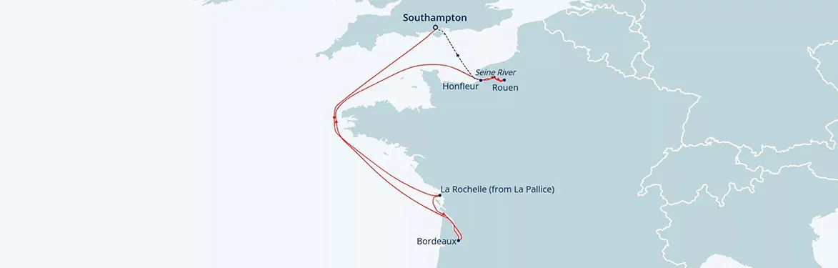 cruise vaction map