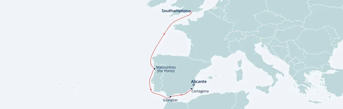 cruise vaction map