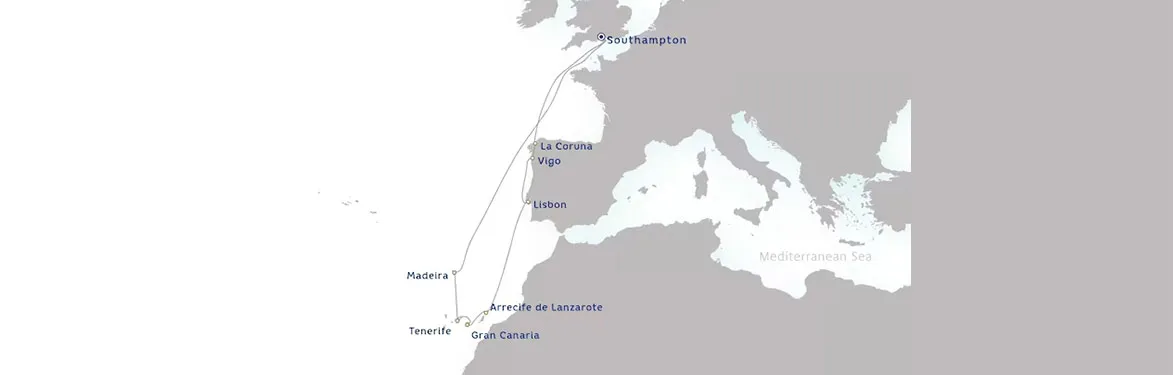cruise vaction map