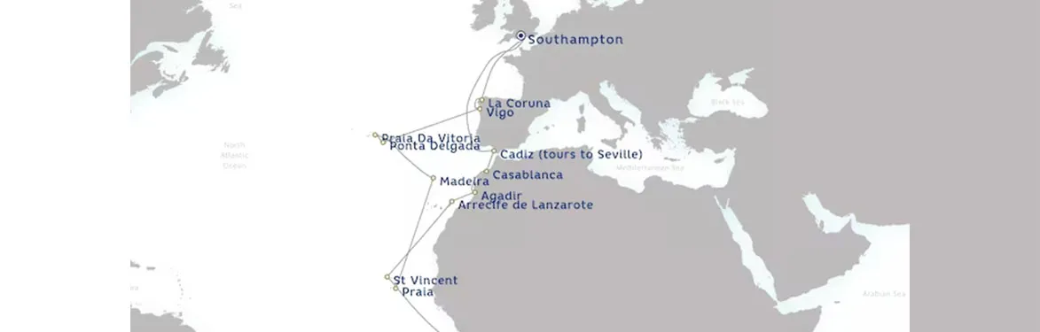 cruise vaction map