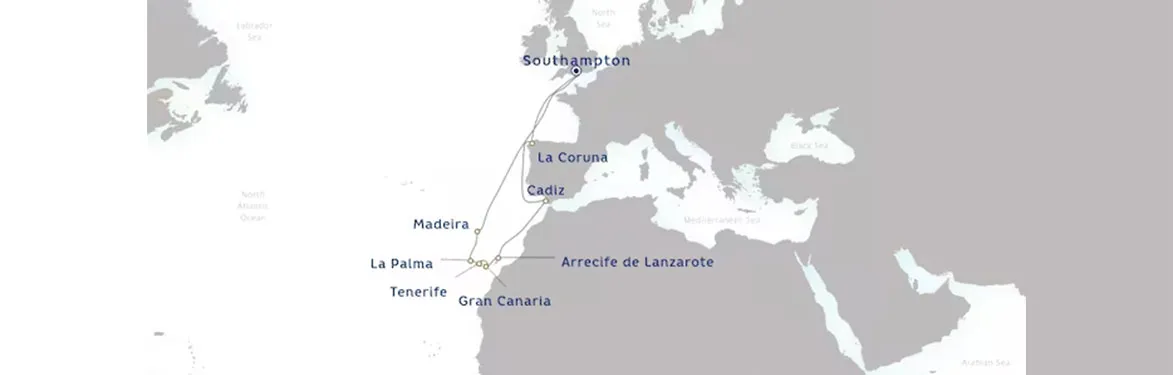 cruise vaction map