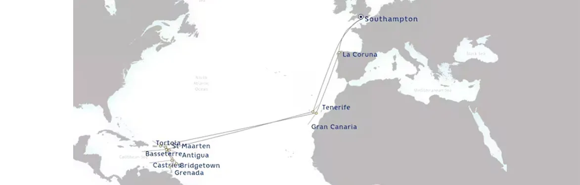 cruise vaction map