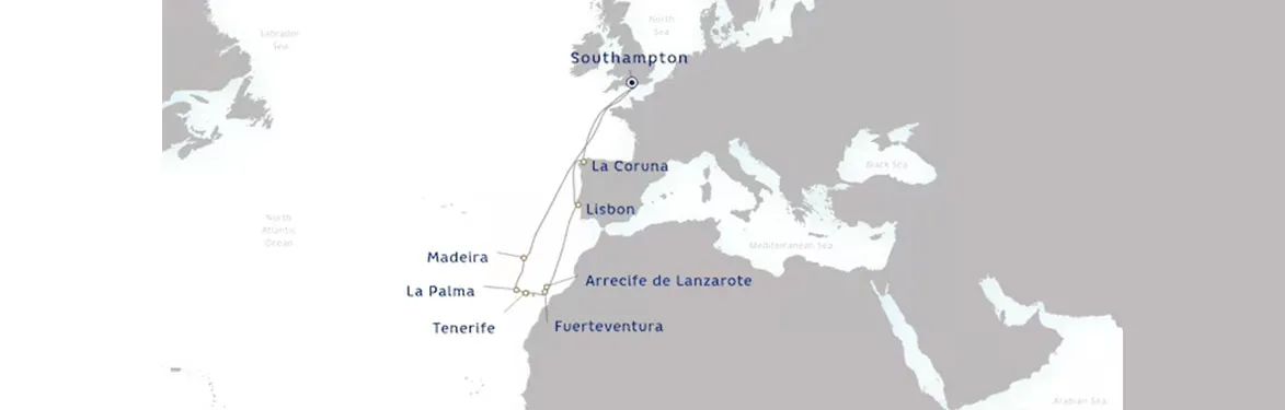 cruise vaction map