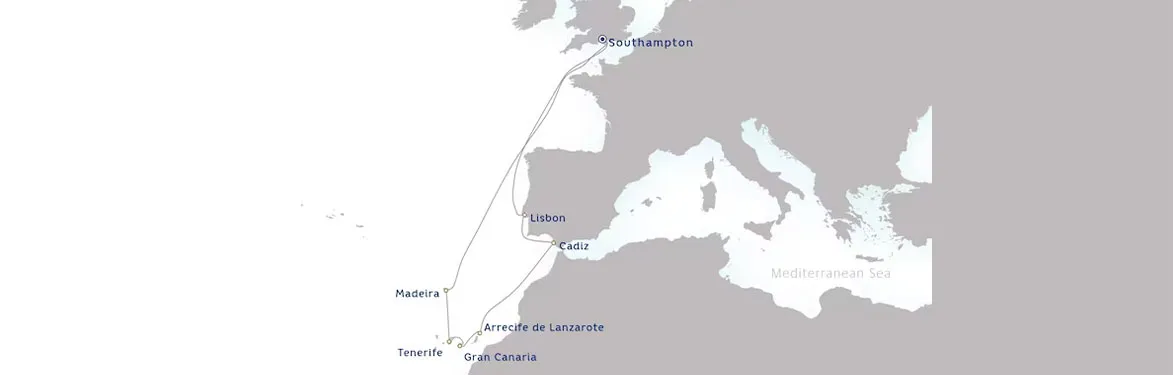 cruise vaction map