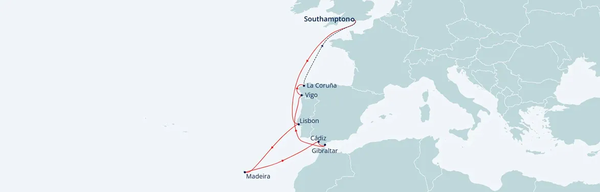 cruise vaction map