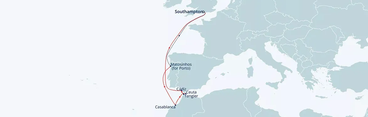 cruise vaction map