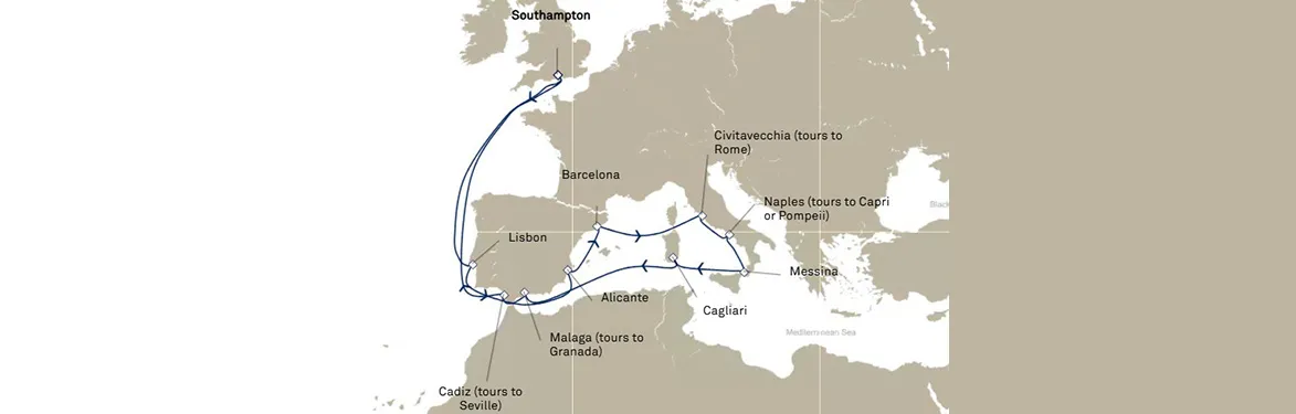 cruise vaction map