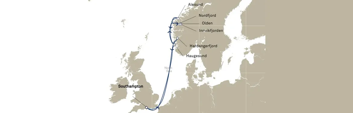 cruise vaction map