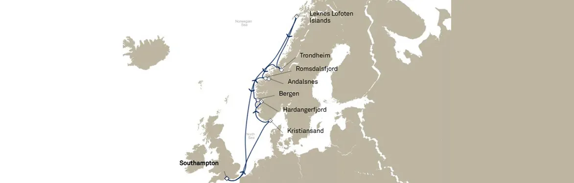 cruise vaction map