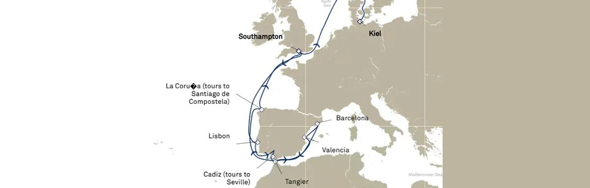 cruise vaction map