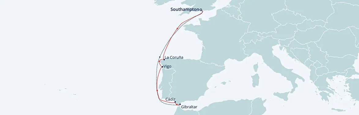 cruise vaction map