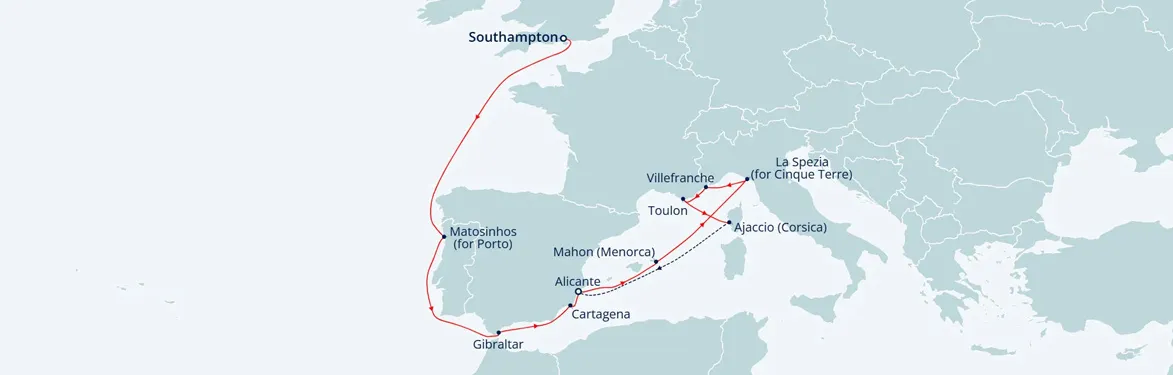 cruise vaction map