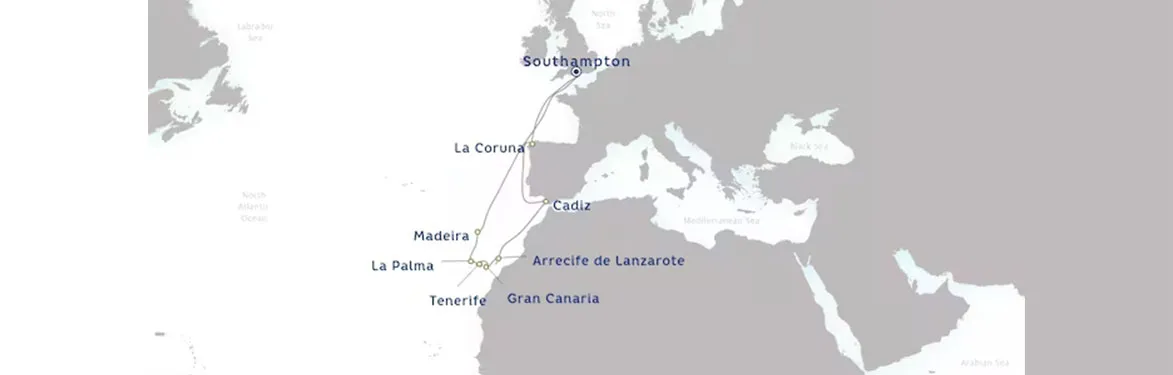 cruise vaction map